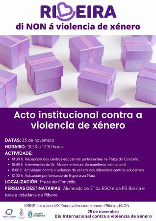 Acto institucional contra a violencia de xénero