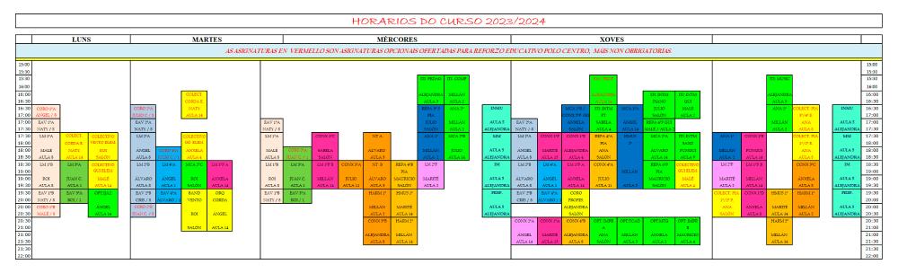 Imagen Horarios do conservatorio