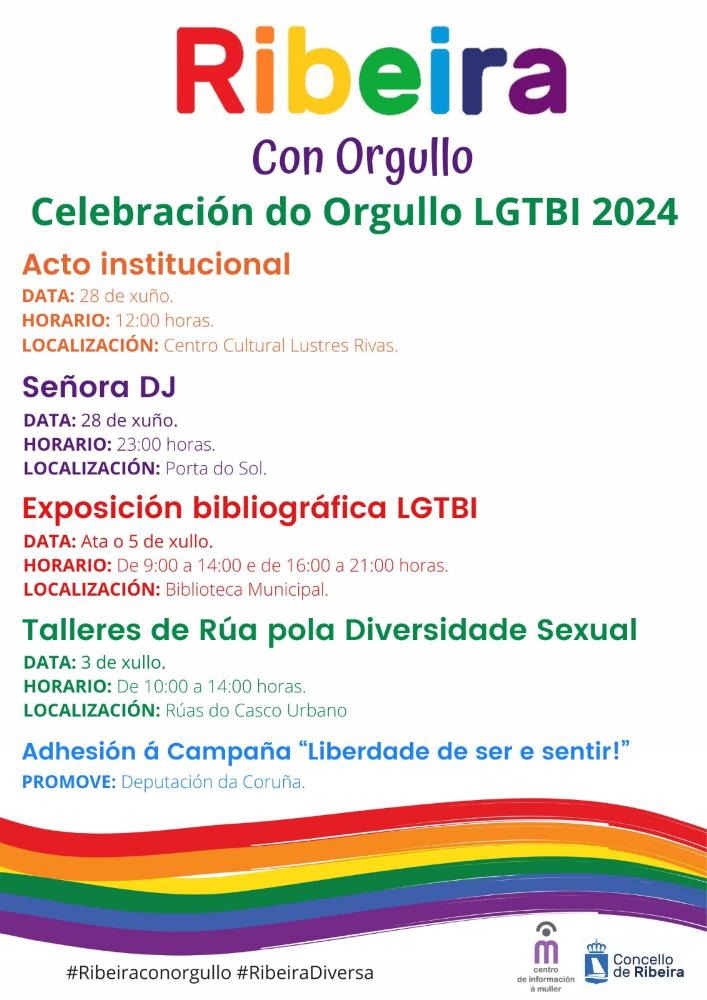 Imagen Ribeira festexará o Día do Orgullo LGBTI con diversas actividades lúdicas e musicais