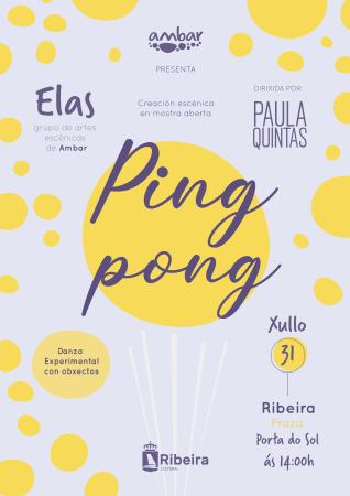 Ambar presenta a creación escénica “Ping pong” dirixida por Paula Quintas