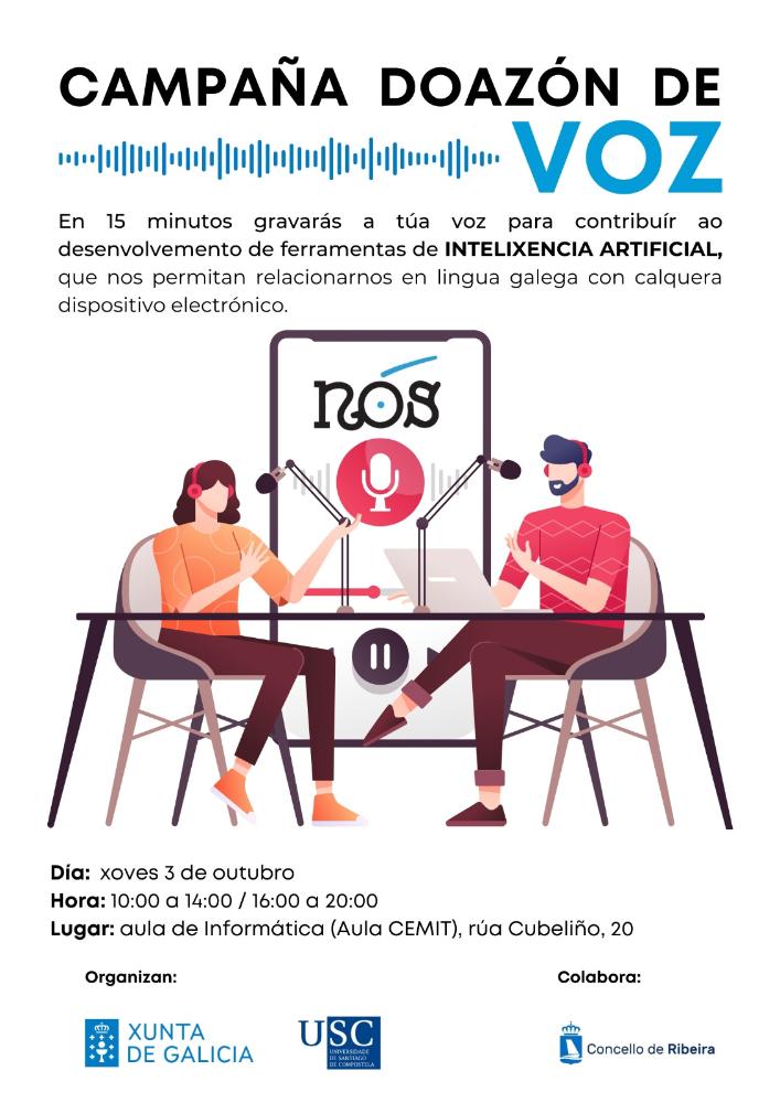 Imagen Campaña de doazón de voz en Ribeira