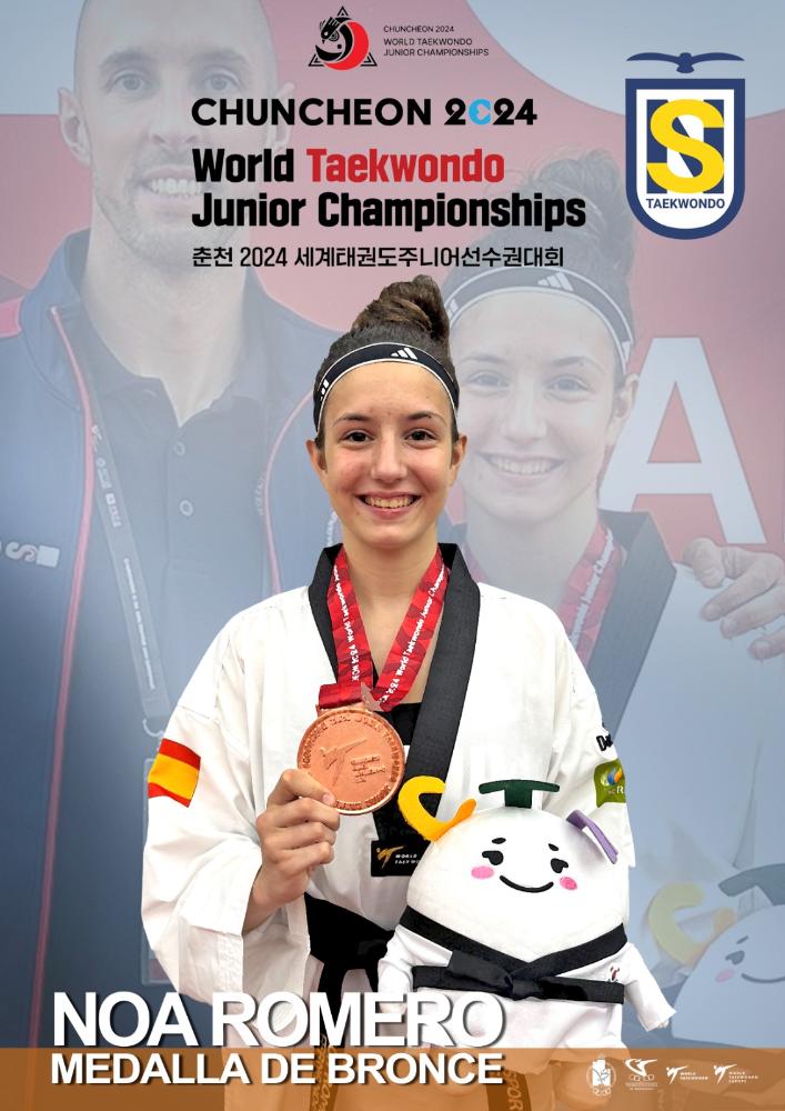 Imagen Noa Romero consegue a medalla de bronce no campionato do mundo junior.